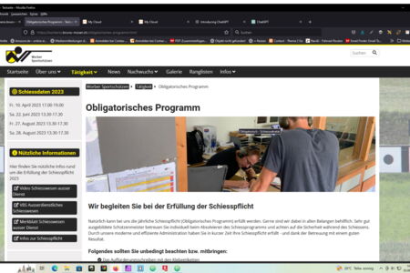 Webauftritt Worber Sportschützen